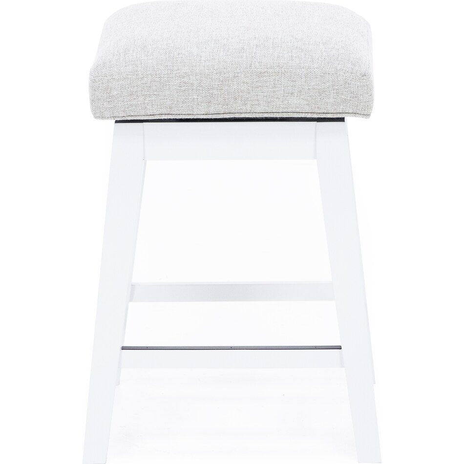 hils white   oatmeal inch & over bar seat stool   