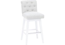 hils white   oatmeal inch & over bar seat stool   