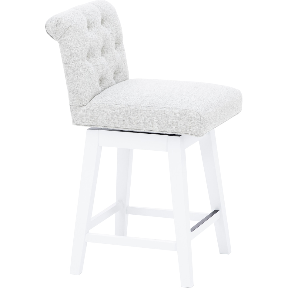 hils white   oatmeal inch & over bar seat stool   