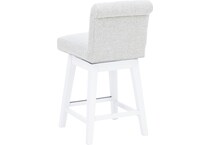 hils white   oatmeal inch & over bar seat stool   