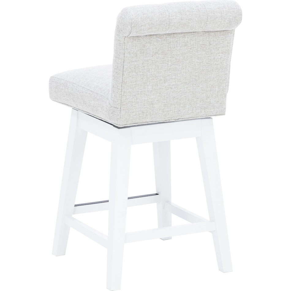 hils white   oatmeal inch & over bar seat stool   