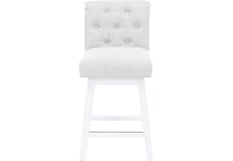 hils white   oatmeal inch & over bar seat stool   