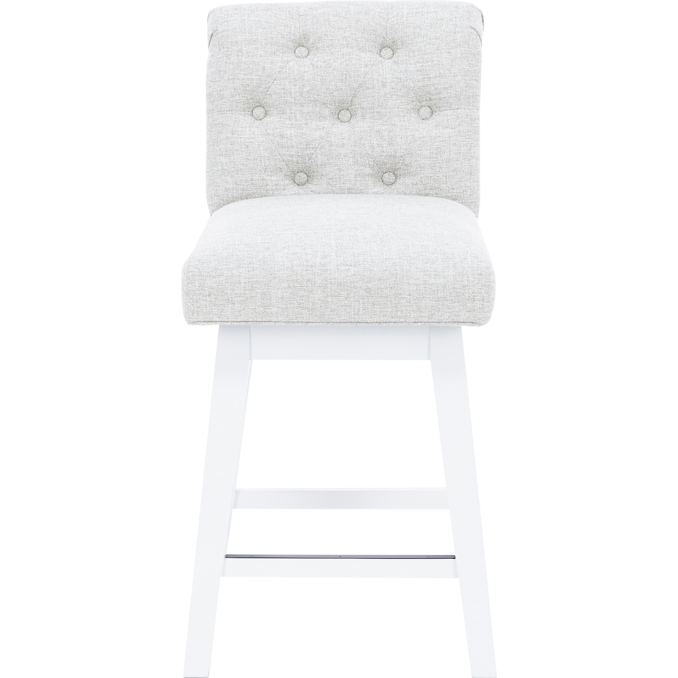 hils white   oatmeal inch & over bar seat stool   