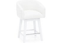 hils white inch & over bar seat stool   