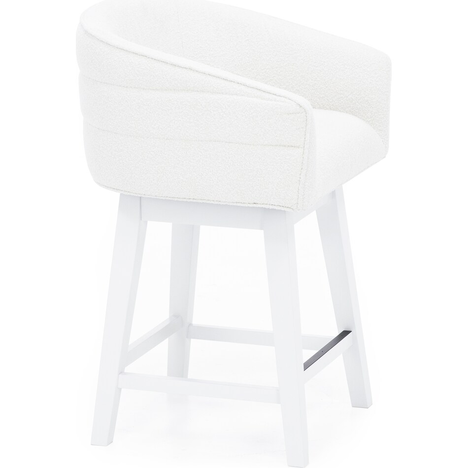 hils white inch & over bar seat stool   