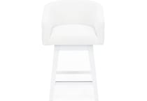 hils white inch & over bar seat stool   