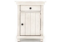 hils white chairside table   