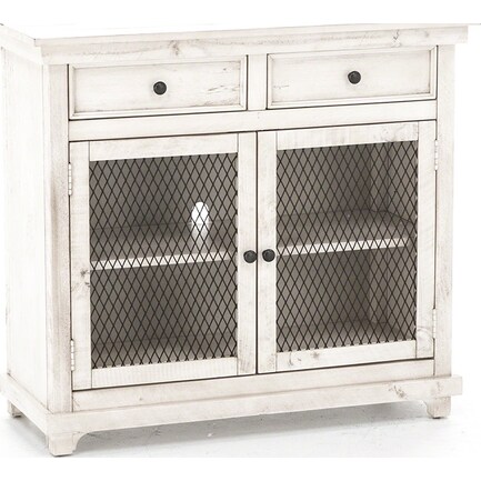 Villa Collection Eggshell Two Door Accent Cabinet