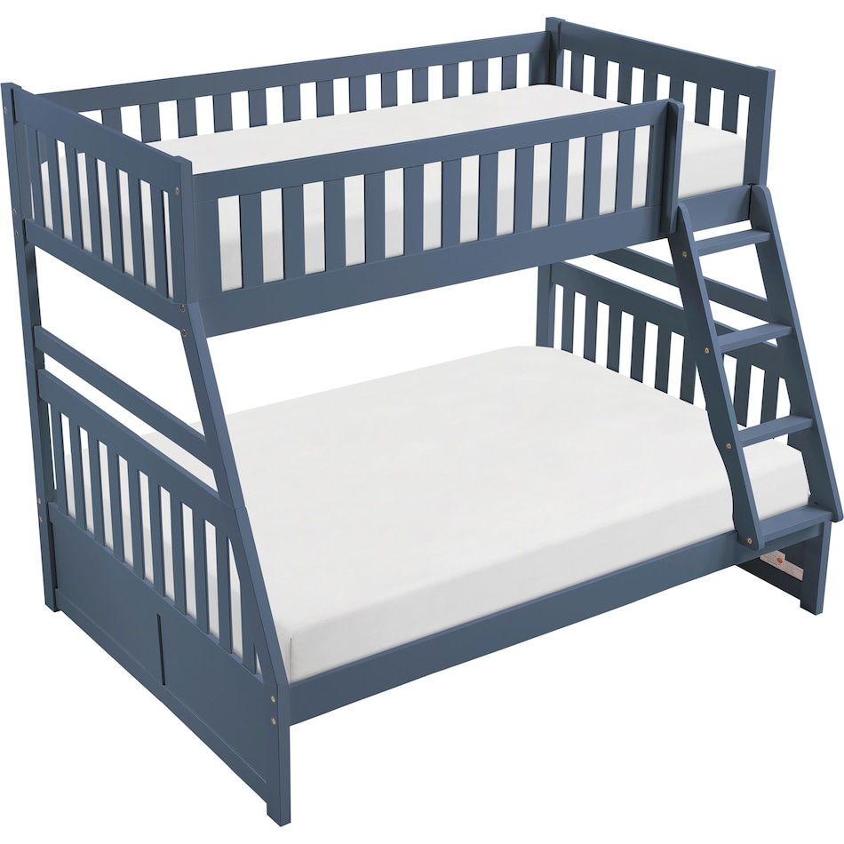 hmel blue full bunk bed package tfp  