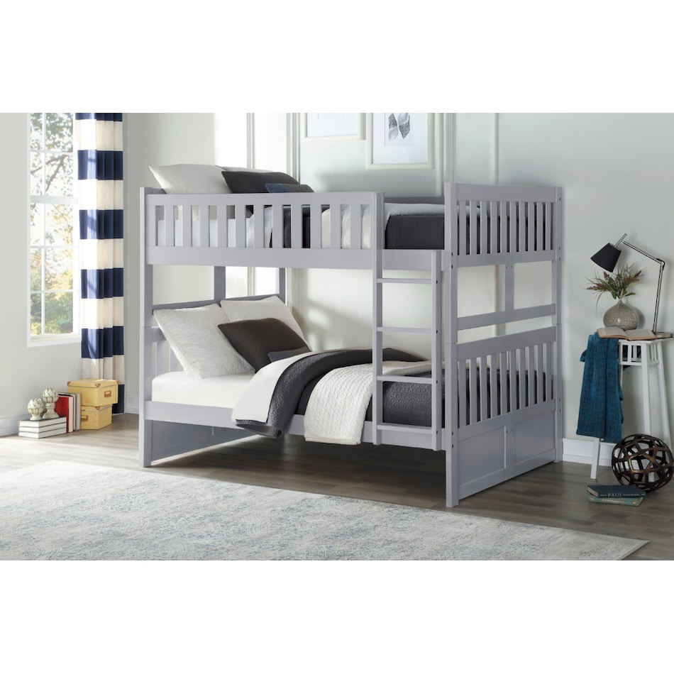 hmel grey full bunk bed package ffp  
