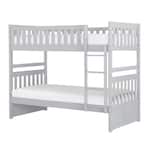 hmel grey twin bunk bed package ttp  