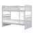 hmel grey twin bunk bed package ttp  