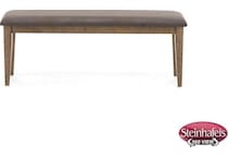 holh brown inch standard seat height bench  image   