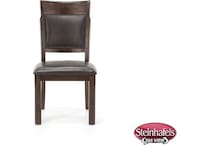holh brown inch standard seat height side chair  image   