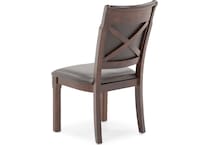 holh brown inch standard seat height side chair   