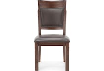 holh brown inch standard seat height side chair   