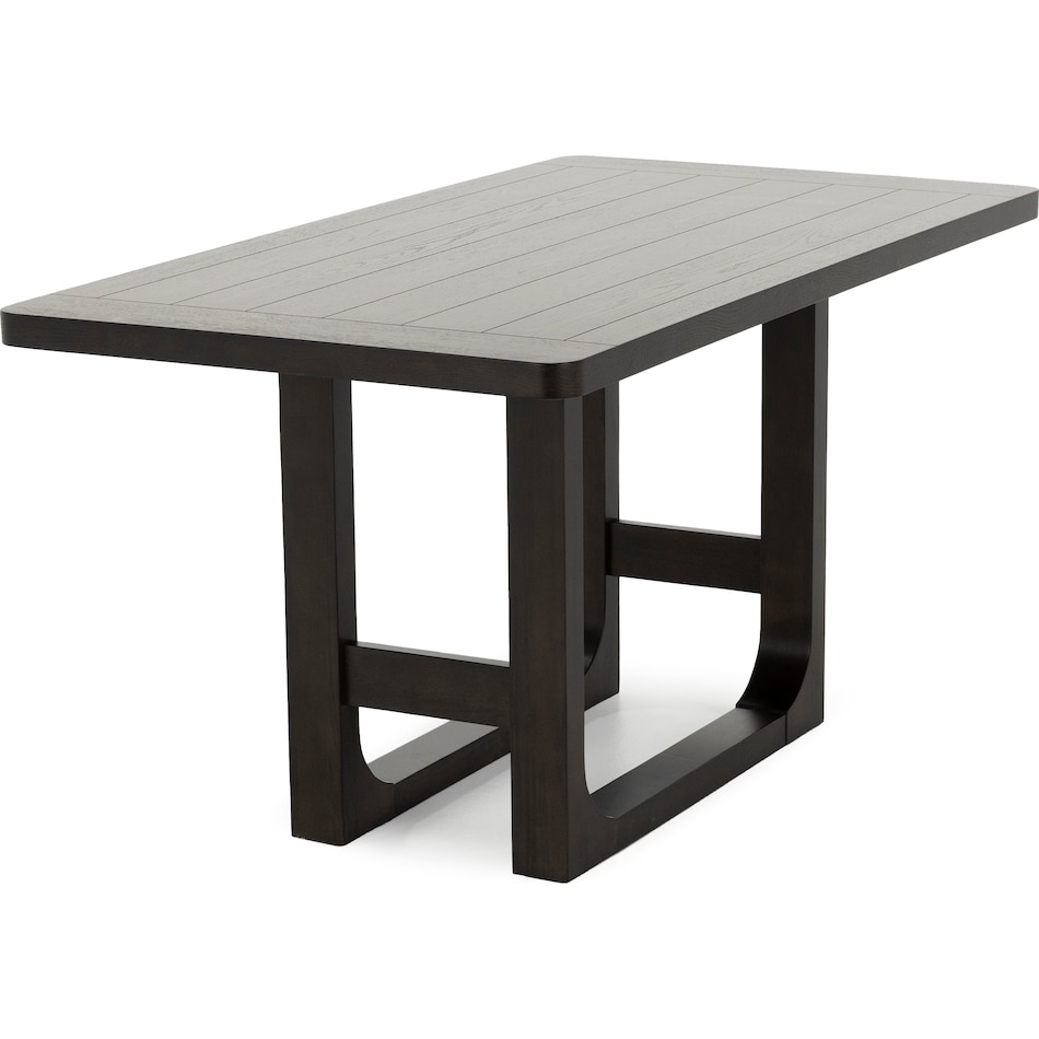 holh brown inch counter height rectangle   