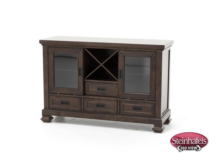 holh brown buffet server sideboard  image   