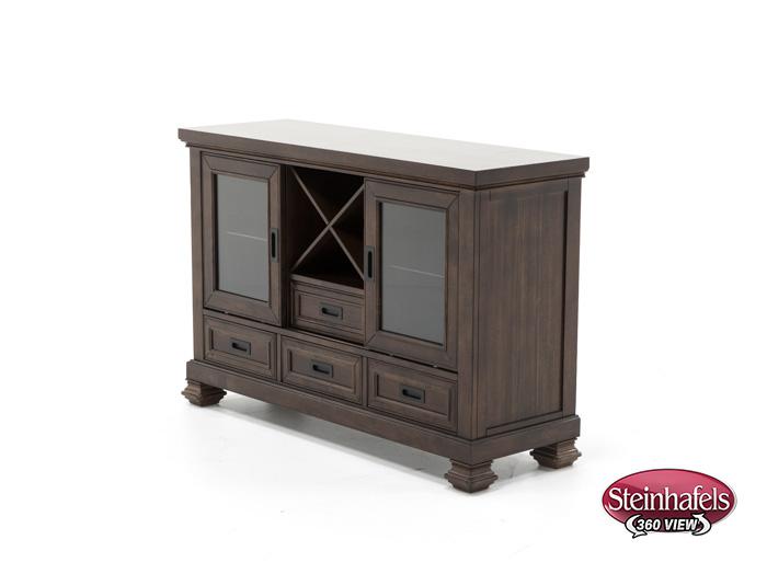 holh brown buffet server sideboard  image   