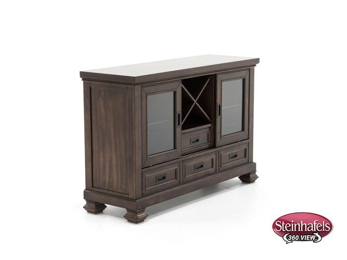 holh brown buffet server sideboard  image   