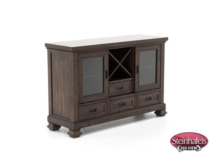 holh brown buffet server sideboard  image   