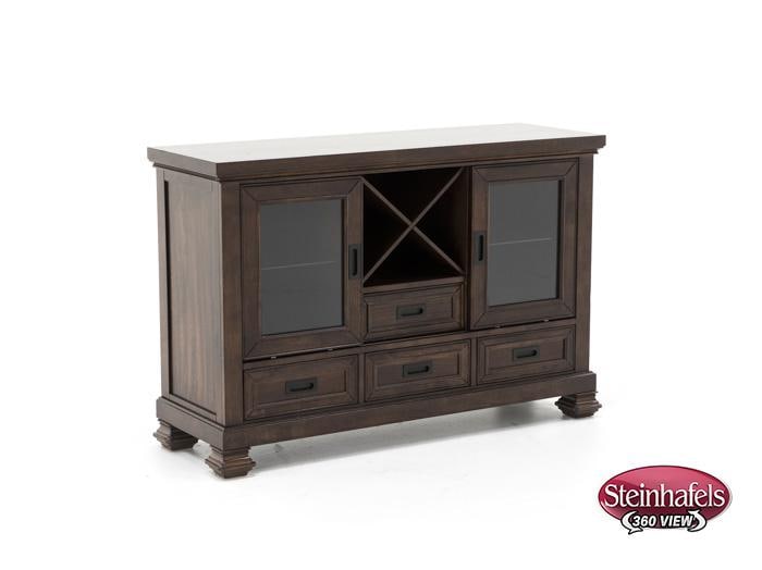 holh brown buffet server sideboard  image   