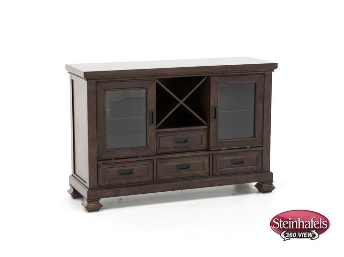 holh brown buffet server sideboard  image   