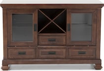 holh brown buffet server sideboard   