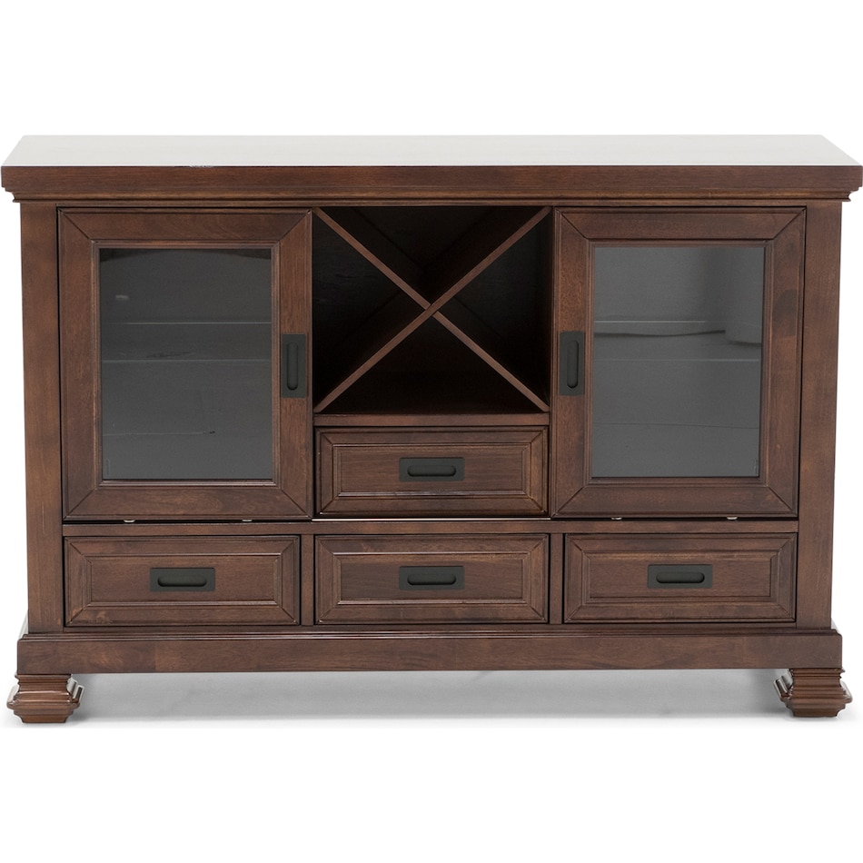 holh brown buffet server sideboard   