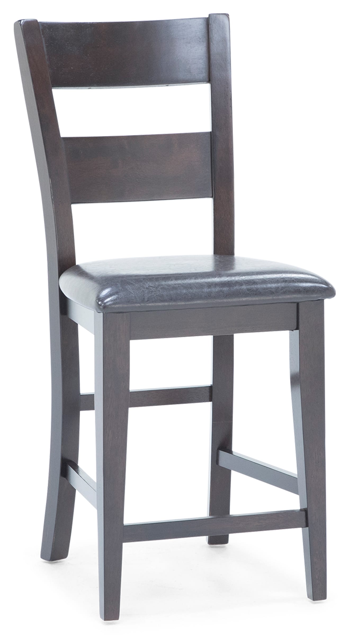 gray wood counter stool