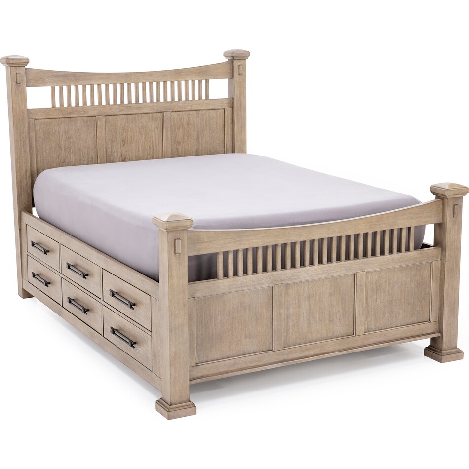 holh brown king bed package skp  