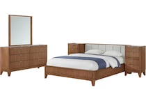 holh brown queen bed package wqp  