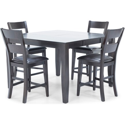 Dark Rustic 5-pc. Counter Height Dining Set