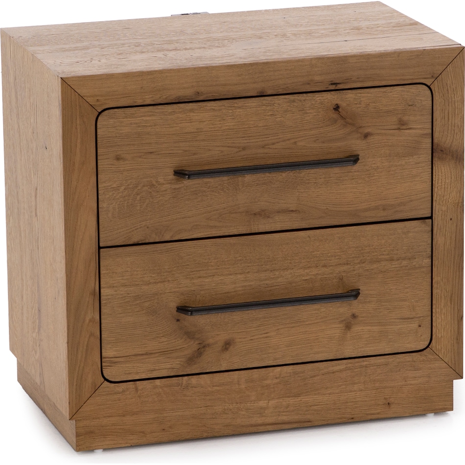 holh brown two drawer   