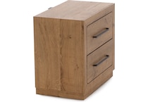 holh brown two drawer   