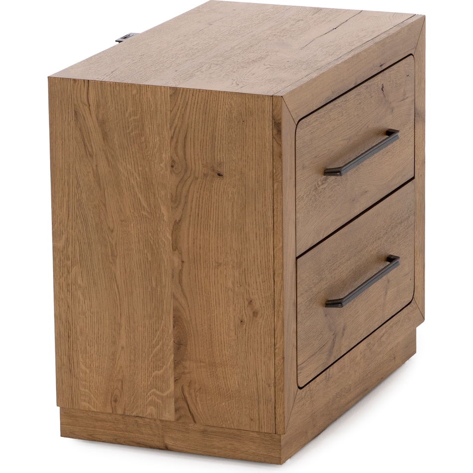 holh brown two drawer   