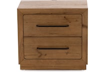 holh brown two drawer   