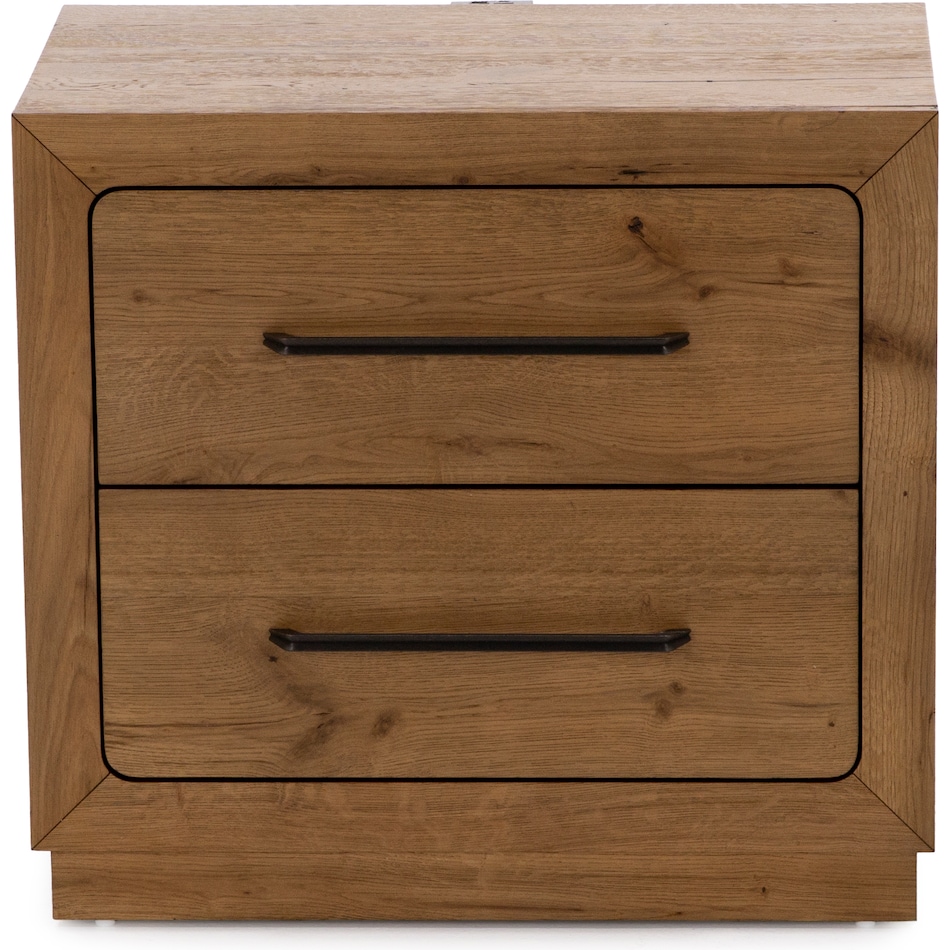 holh brown two drawer   
