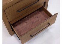 holh brown two drawer   