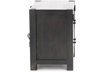 holh brown two drawer   
