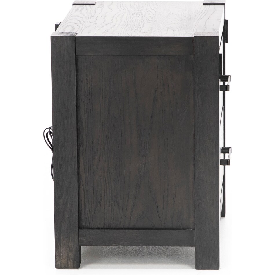 holh brown two drawer   