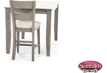 holh grey inch counter height square  image   