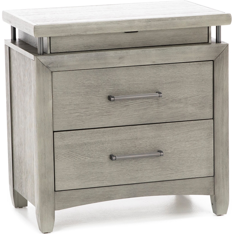 holh grey two drawer   