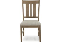 holh tate natural inch standard seat height side chair   