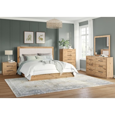 Keystone Upholstered Panel Bed