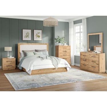 Keystone Upholstered Panel Bed