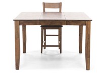 holland house brown inch counter height square   
