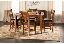 holland house brown inch counter height square lifestyle image   