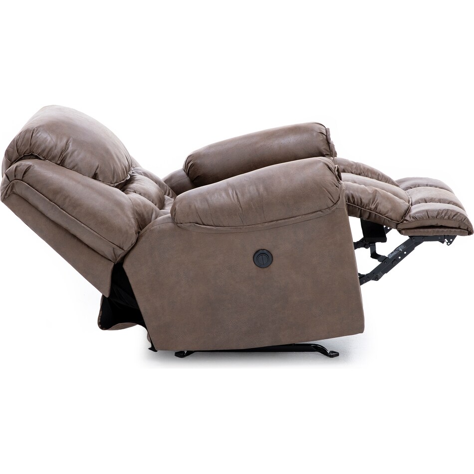 home stretch inc brown recliner z  
