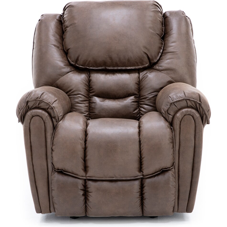 home stretch inc brown recliner z  